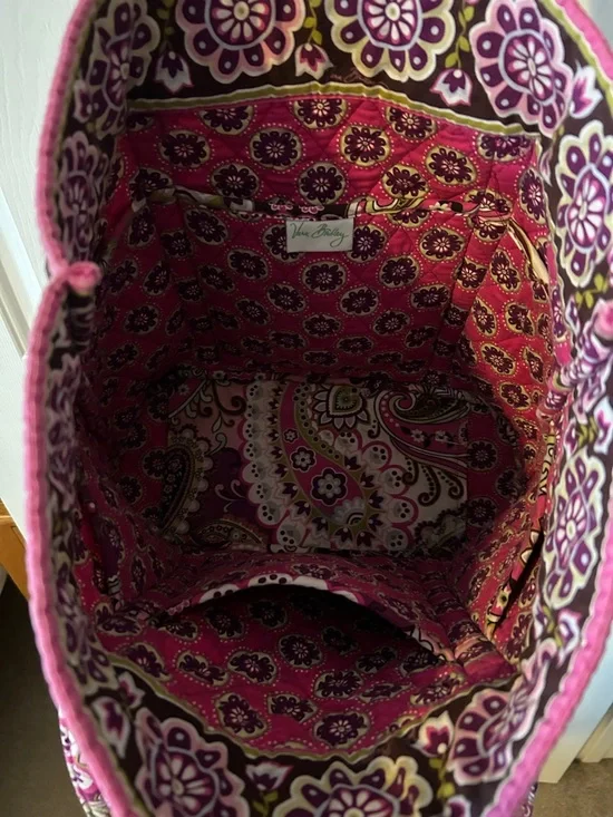 Vera Bradley Quilted Paisley Floral Tote - Pink & Purple - Picture 4 of 4